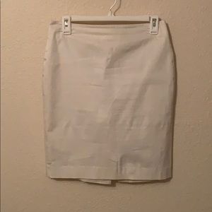 White pencil skirt